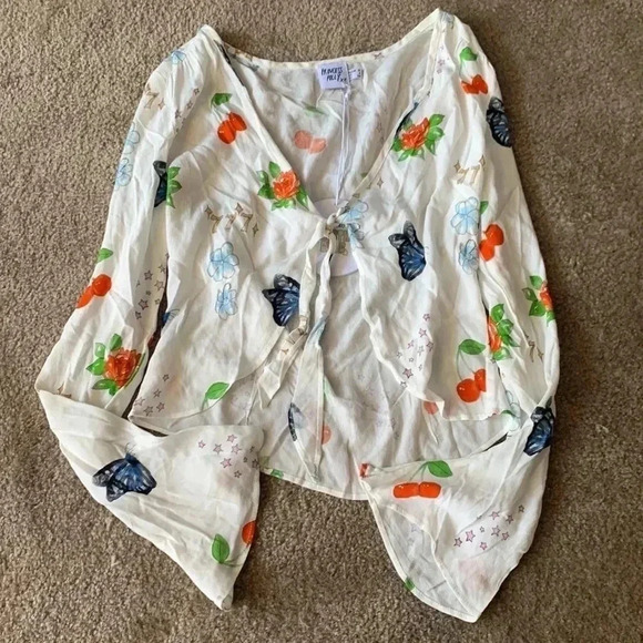 Princess Polly NWT Drawn To You Top Size 4 - Picture 2 of 6